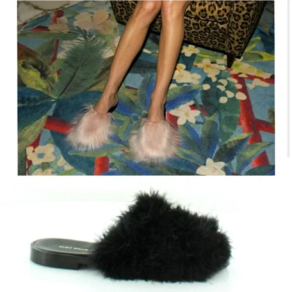 avec moderation Shoes Nib Avec Moderation Black Miami Marabou